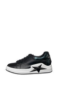 Star-Embellished Platform Sneakers - Black