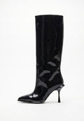 Stiletto Ankle Boots - Gloss Black