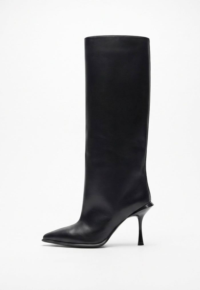 Stiletto Ankle Boots - Matte Black