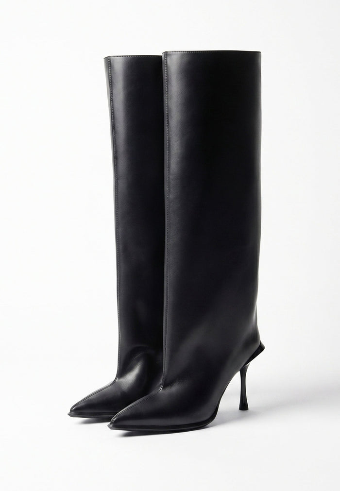 Stiletto Ankle Boots - Matte Black