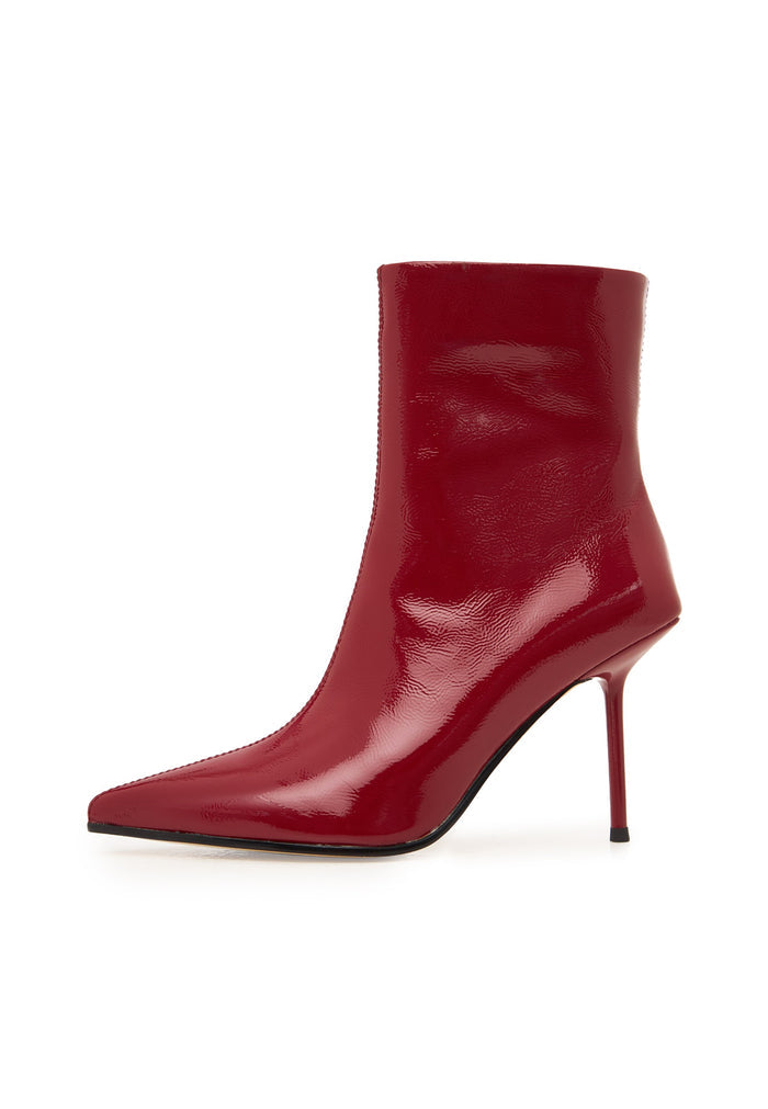 Stiletto Ankle Boots - Red