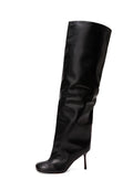 Stiletto Blade Knee High Boots - Black