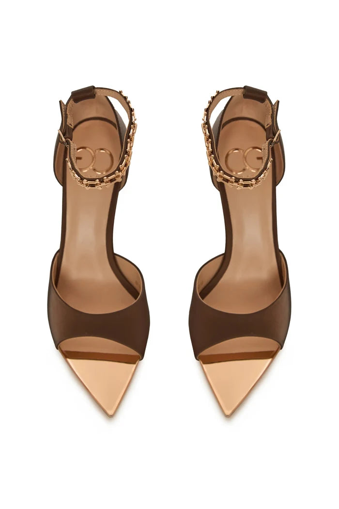 Stiletto High Heeled Sandals Malena - Brown