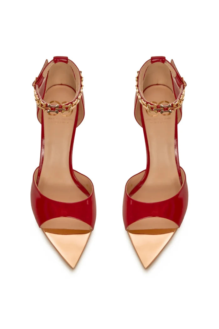 Stiletto High Heeled Sandals Malena - Red