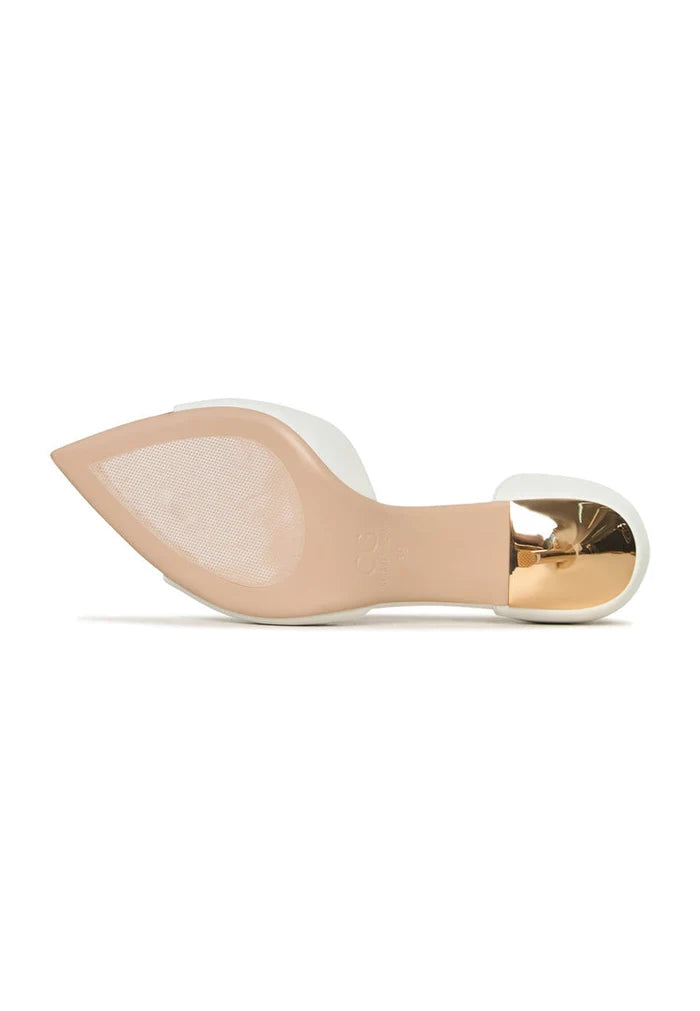 "White stiletto high-heeled sandals, perfect for any occasion. Buy these stylish sandals online now!"