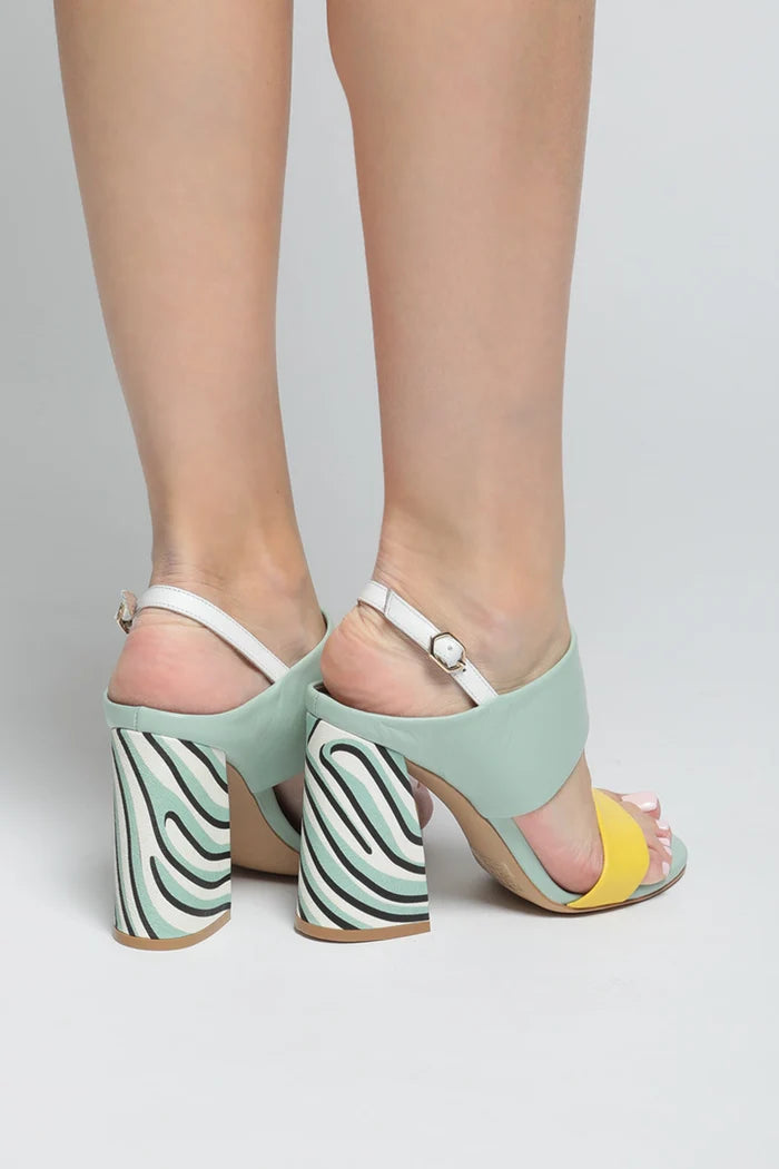 A stylish collection of mint, stripe, and pop women's sandals ideal for summer footwear.