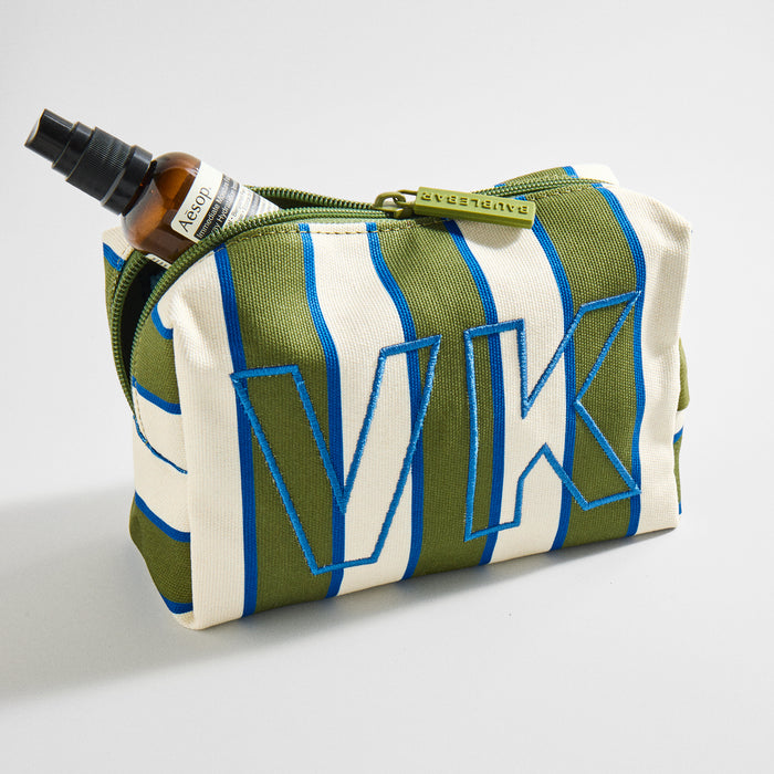 Striped Take It Away Custom Storage Pouch - Forest