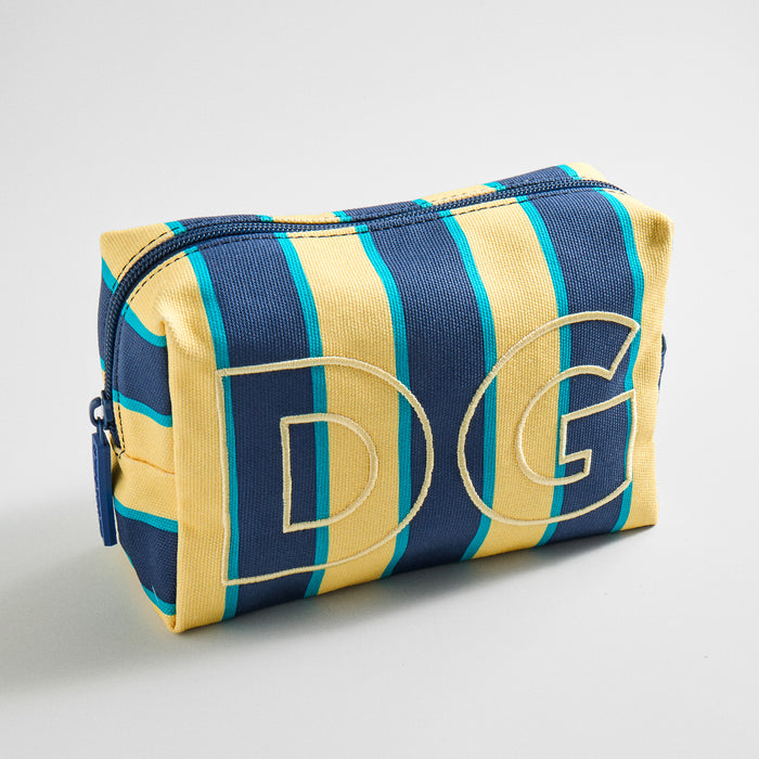 Striped Take It Away Custom Storage Pouch - Juniper