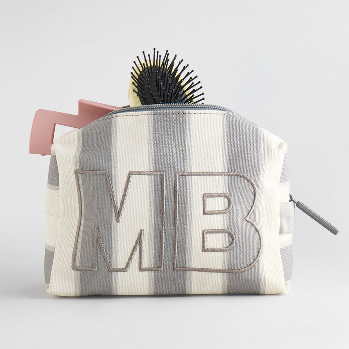 Striped Take It Away Custom Storage Pouch - Quartz