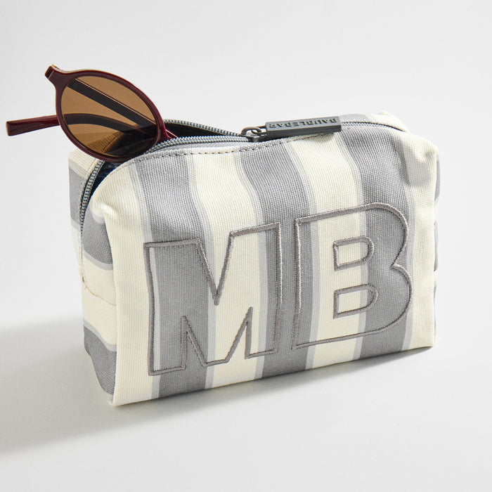 Striped Take It Away Custom Storage Pouch - Quartz