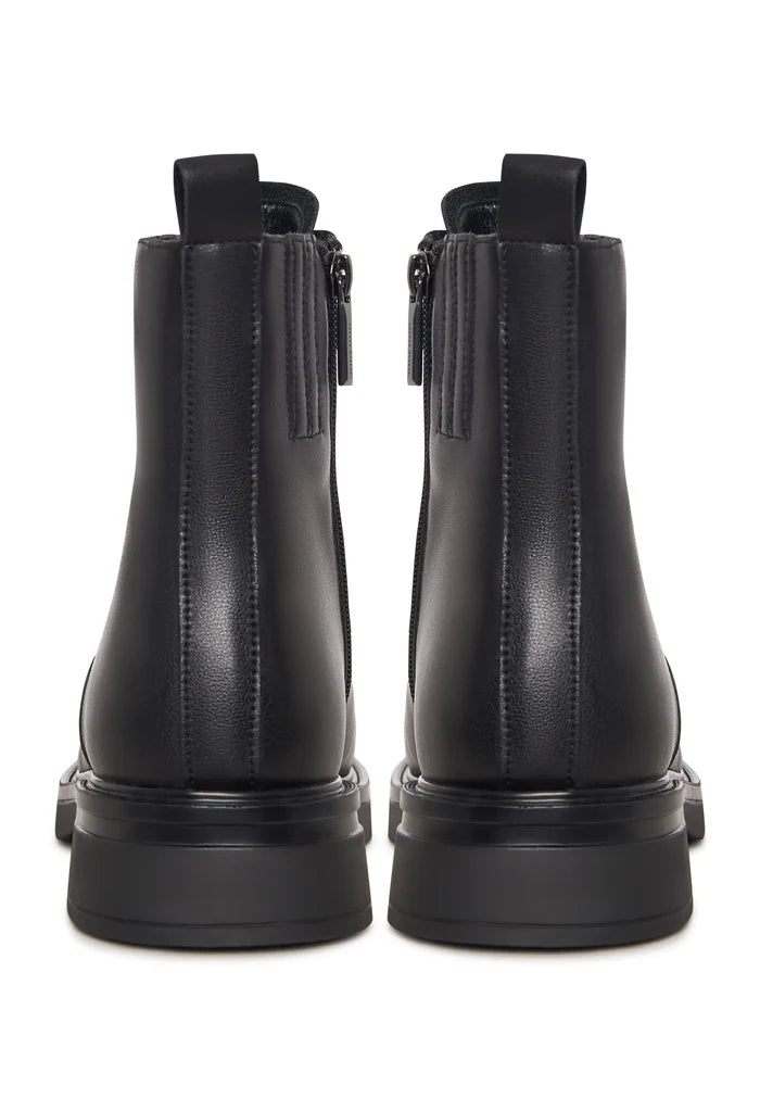 Structured Leather Combat Boot
