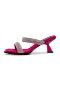 Suede Jewel High Heeled Sandals - Cesare Gaspari - Sandals