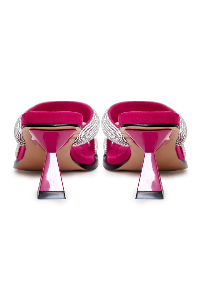 Suede Jewel High Heeled Sandals - Cesare Gaspari - Sandals
