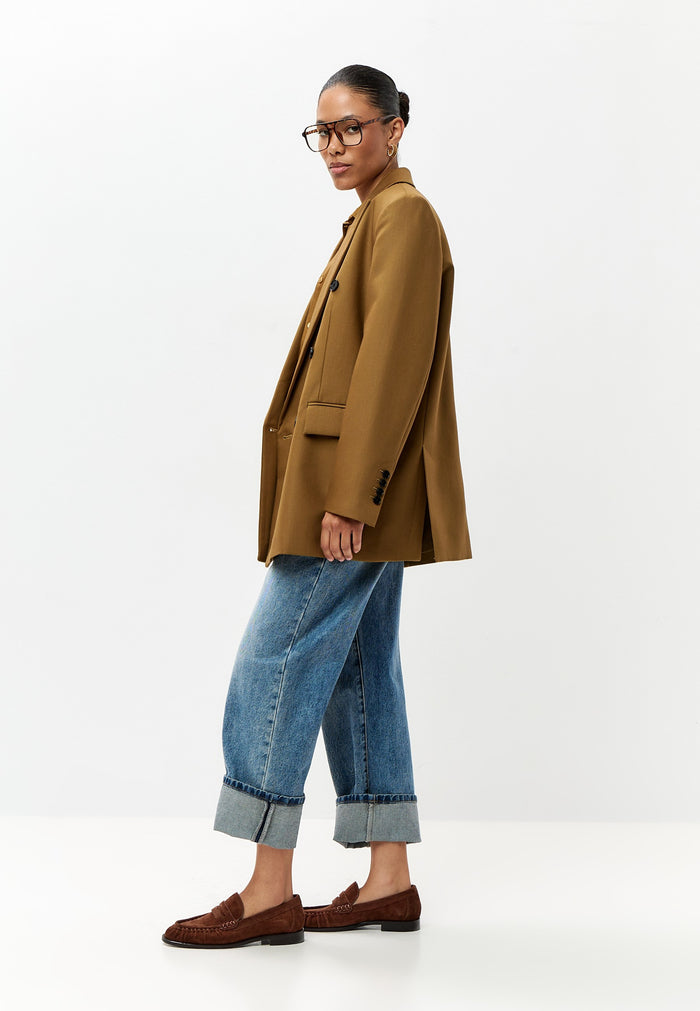 Suede Penny Loafers – Brown