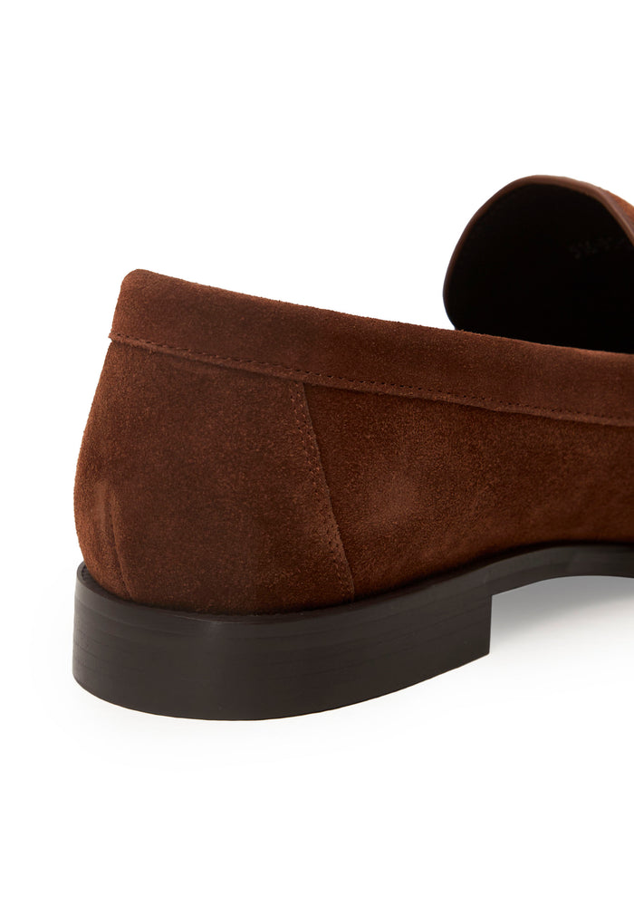 Suede Penny Loafers – Brown
