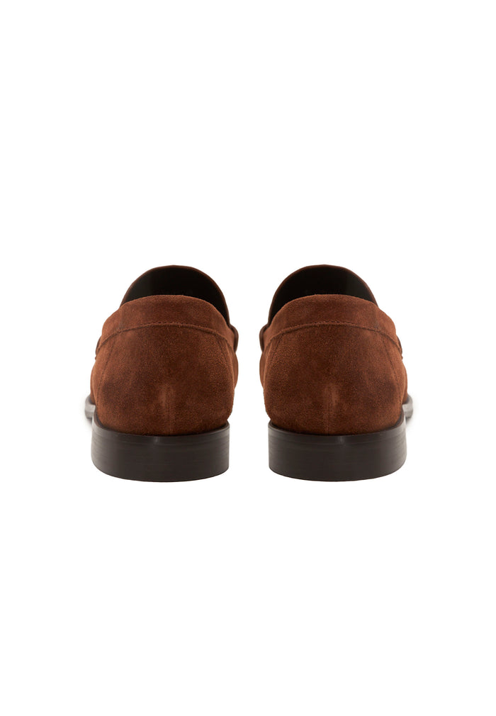 Suede Penny Loafers – Brown
