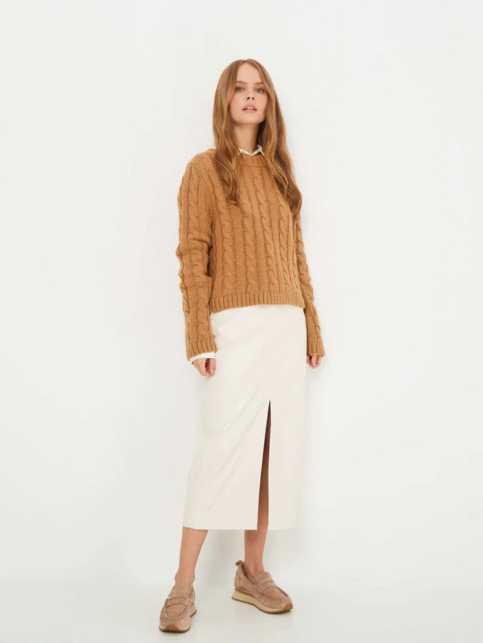 A pair of stylish beige suede platform loafers for women, the perfect combination of comfort and style.