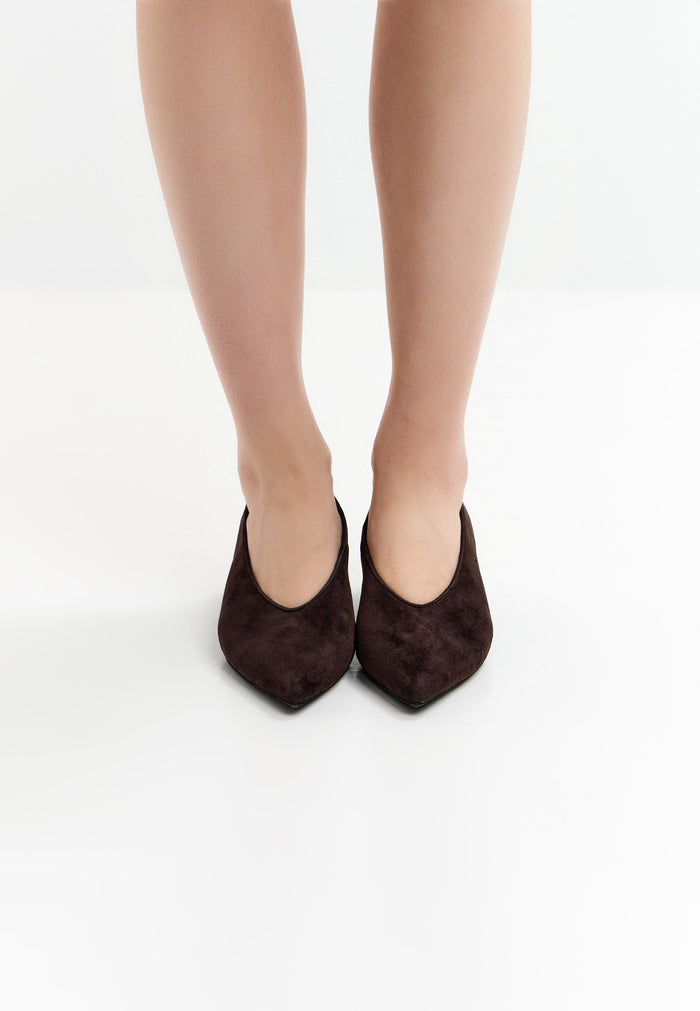 Suede Pumps Di – Brown