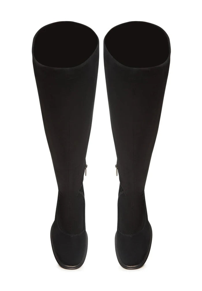 A pair of high-quality black suede shoes, perfect for sophisticated and elegant wear.