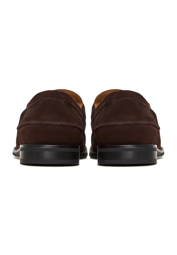 Suede Strap Loafers