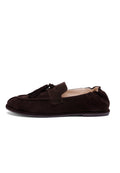 Suede Tassel Loafers - Chocolate