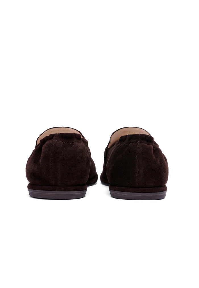 Suede Tassel Loafers - Chocolate