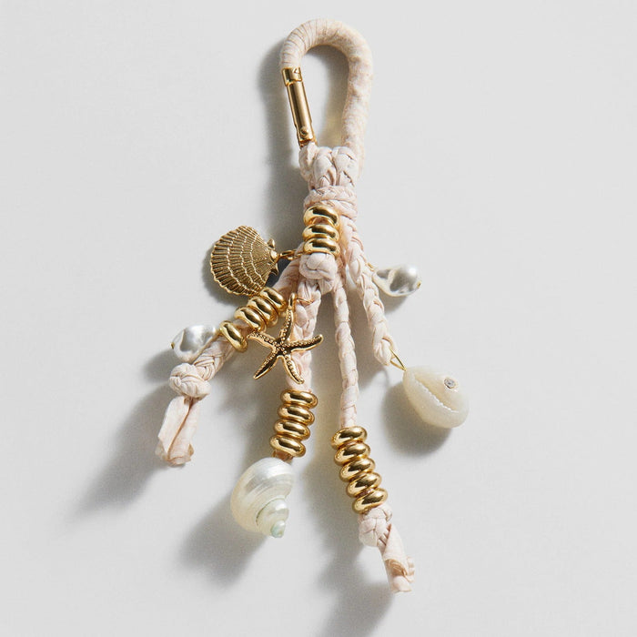 Sun Washed Bag Charm - Seashell