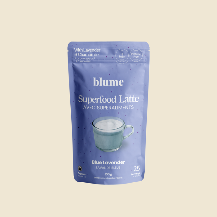 Superfood Latte Powder, Blue Lavender