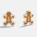 Sweet Tooth Stud Earrings - Gingerbread Man