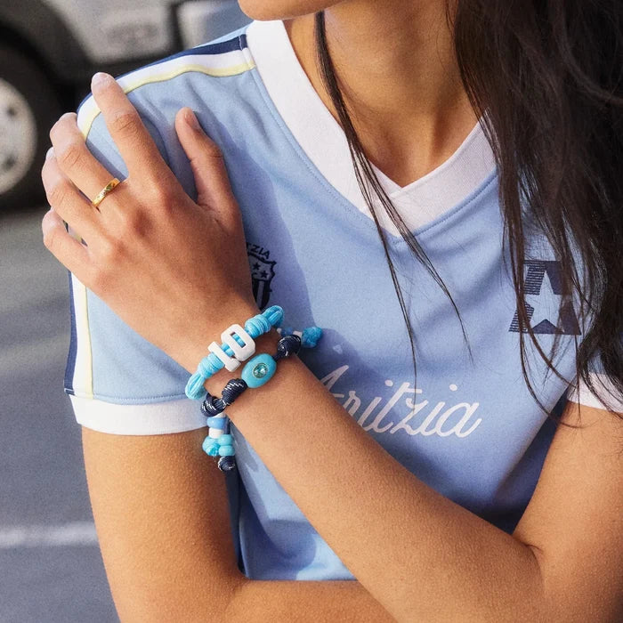 Team Knotty Varsity Custom Bracelet - Argentina Double Digit