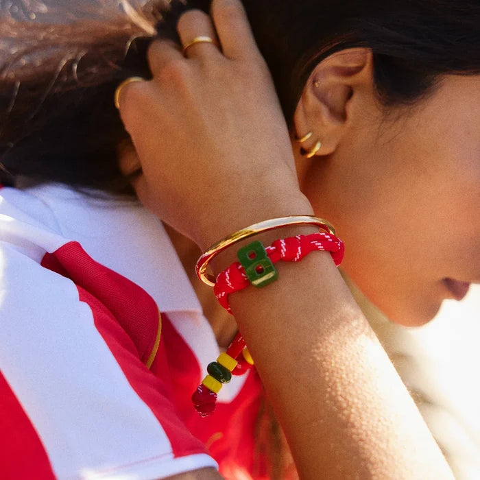 Team Knotty Varsity Custom Bracelet - Morocco Double Digit