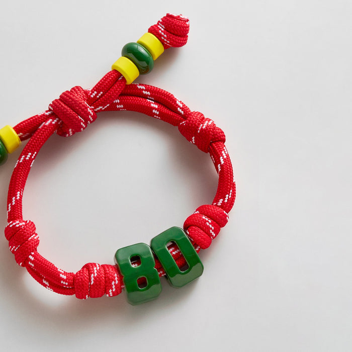 Team Knotty Varsity Custom Bracelet - Morocco Double Digit