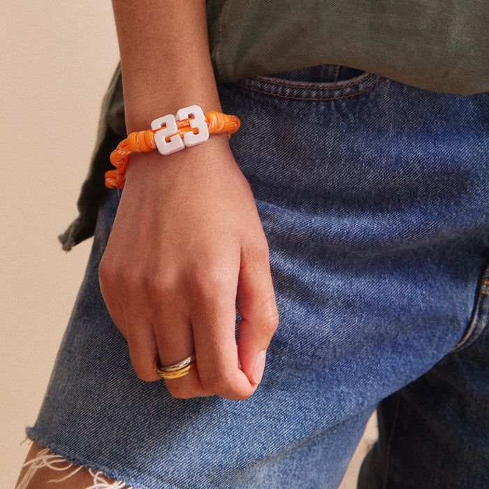 Team Knotty Varsity Custom Bracelet - Netherlands Single Digit