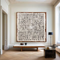 Modern Black and White Wabi-Sabi Painting, Large Textured Abstract Art For Livingroom – ArtExplore