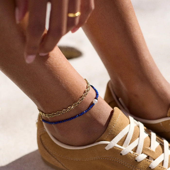 Thalia Waterproof Anklet - Gold