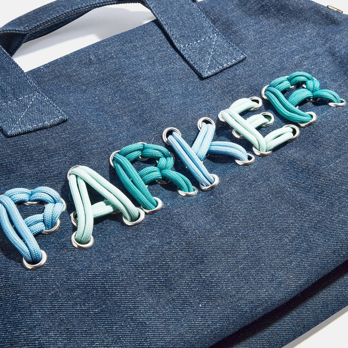Thready to Go Kids’ Custom Duffle - Dark Denim/Blue Multi