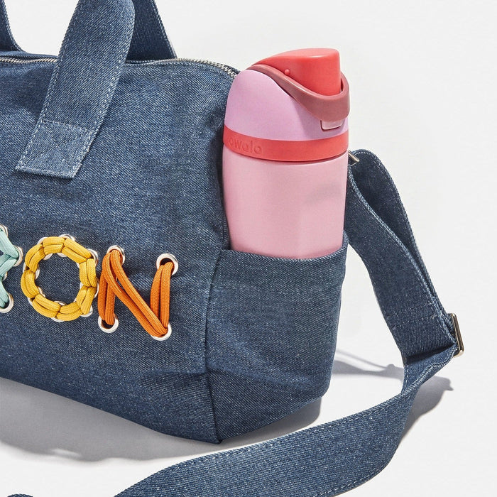 Thready to Go Kids’ Custom Duffle - Dark Denim/Blue Multi