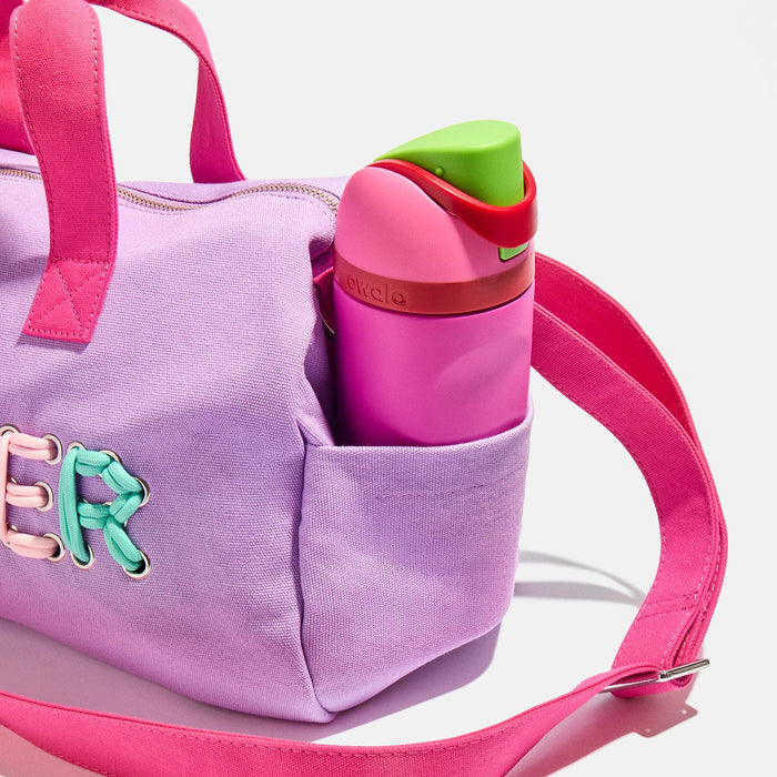 Thready to Go Kids' Custom Duffle - Lilac/Blue Multi