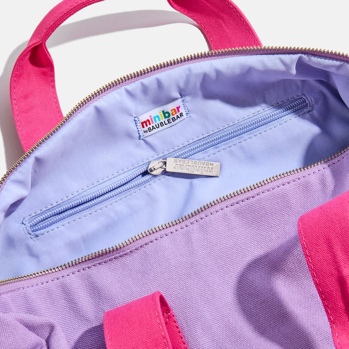Thready to Go Kids' Custom Duffle - Lilac/Blue Multi