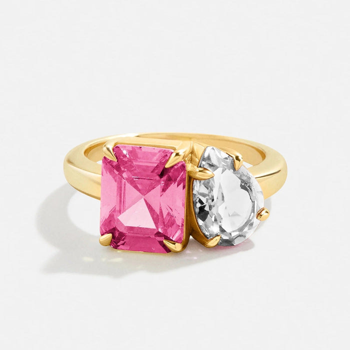 Toi et Moi Custom Birthstone Ring - Gold 9