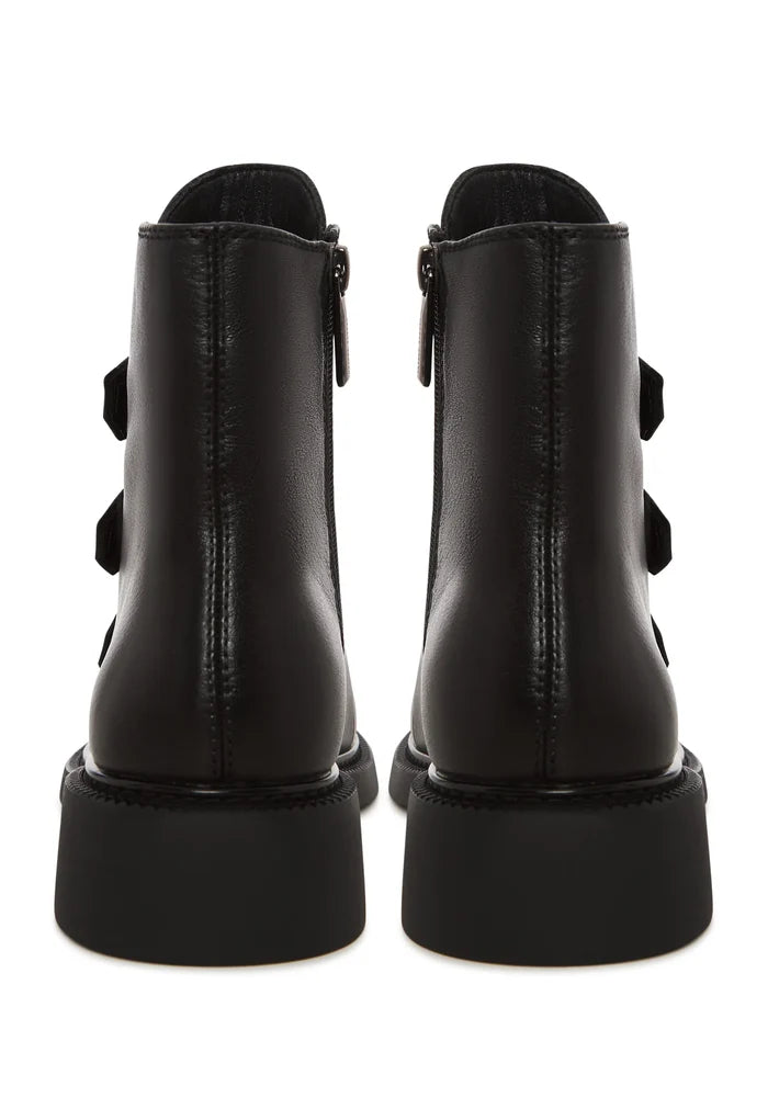 Triple Strap Mid Ankle Boot