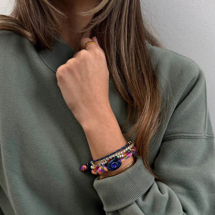 True Aura Semi-Precious Paracord Bracelet - Sodalite