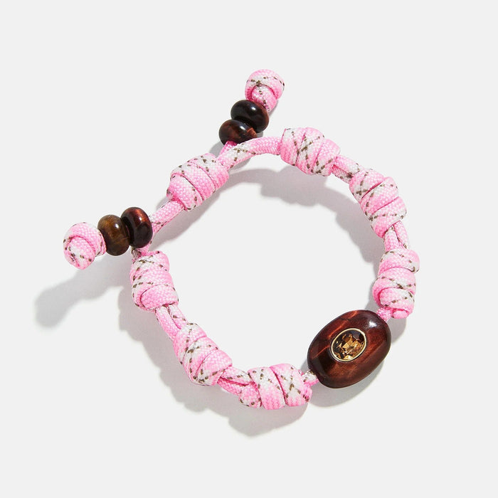 True Aura Semi-Precious Paracord Bracelet - Tiger's Eye