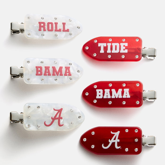 University of Alabama Creaseless Hair Clip Set - University of Alabama