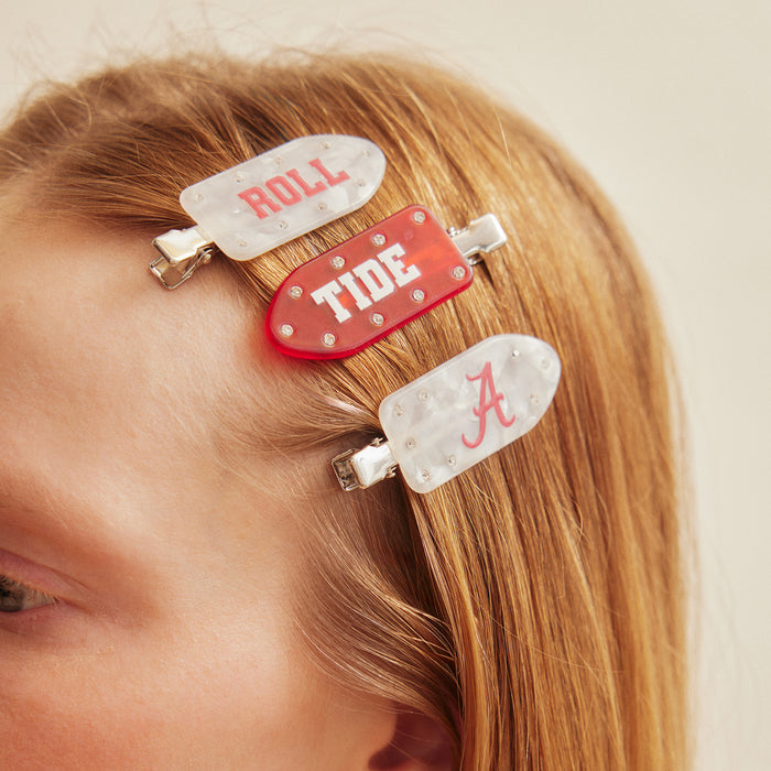 University of Alabama Creaseless Hair Clip Set - University of Alabama