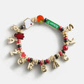 University of Arkansas Beaded Charm Bracelet - University of Arkansas