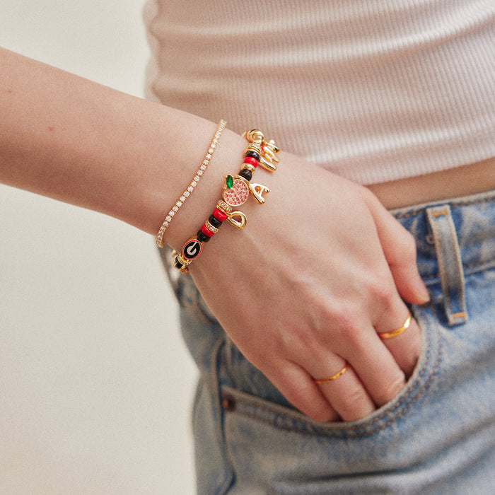 University of Georgia Beaded Charm Bracelet - University of Georgia