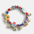 University of Kansas Beaded Charm Bracelet - University of Kansas