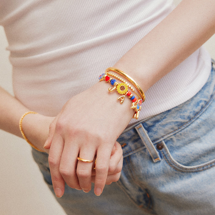 University of Kansas Beaded Charm Bracelet - University of Kansas