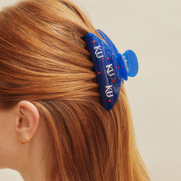 University of Kansas Logo Hair Claw Clip - University of Kansas
